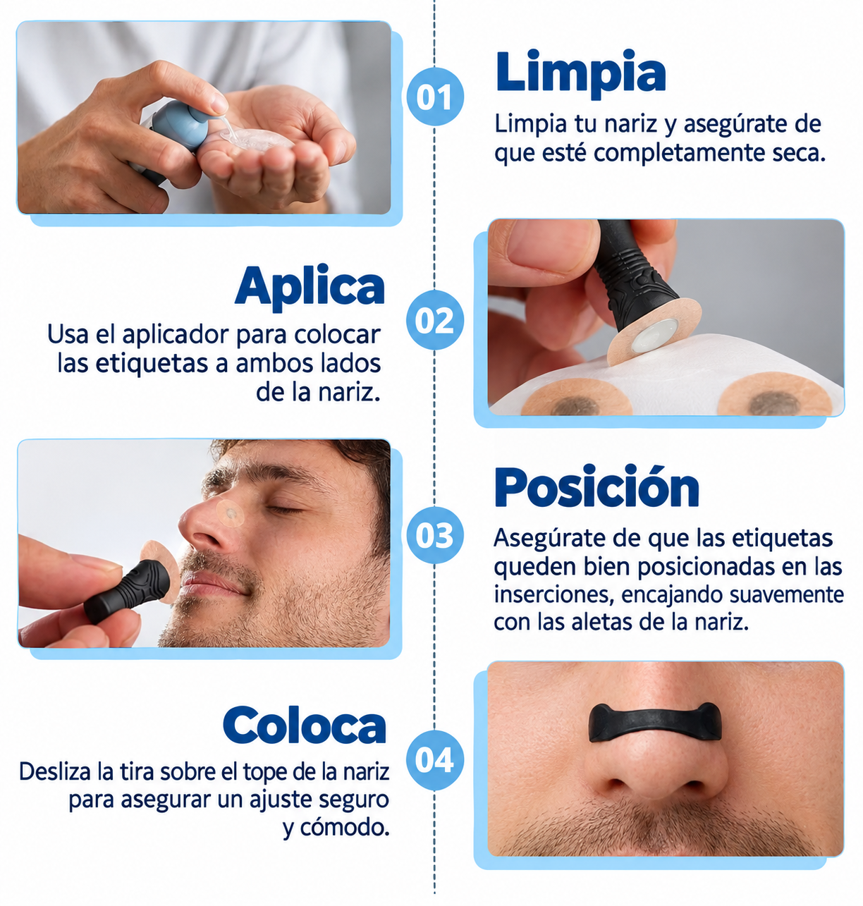 RespiraMax Pro™ | Dilatador Nasal Magnético Para Dormir Sin Roncar