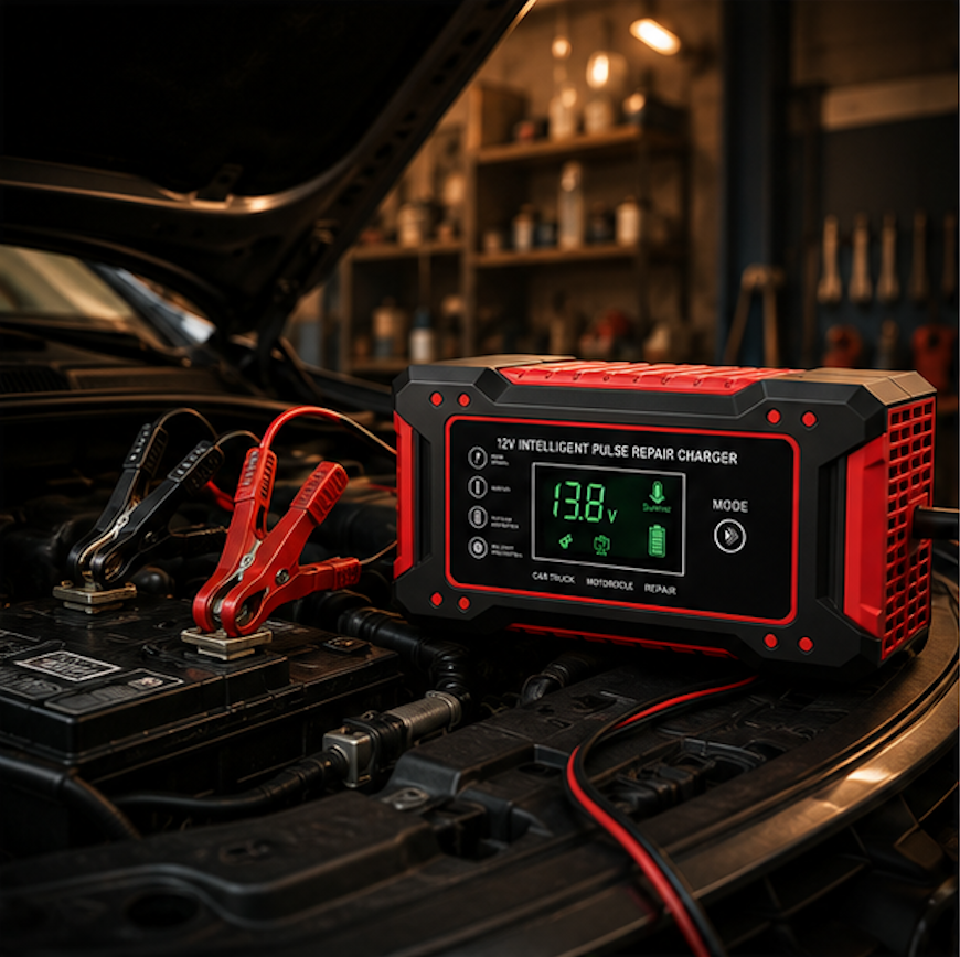 CARGADOR REPARADOR DE BATERIAS PARA AUTO